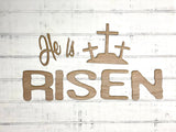 He is Risen Porch Sign Kit - BLANK