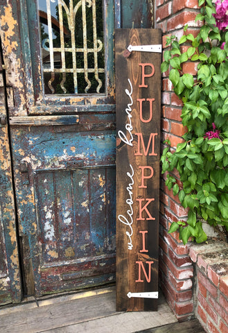 3D Welcome Home Pumpkin Porch Sign Kit - BLANK