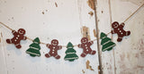 gingerbread  diy  craft kit  christmas  blank  banner