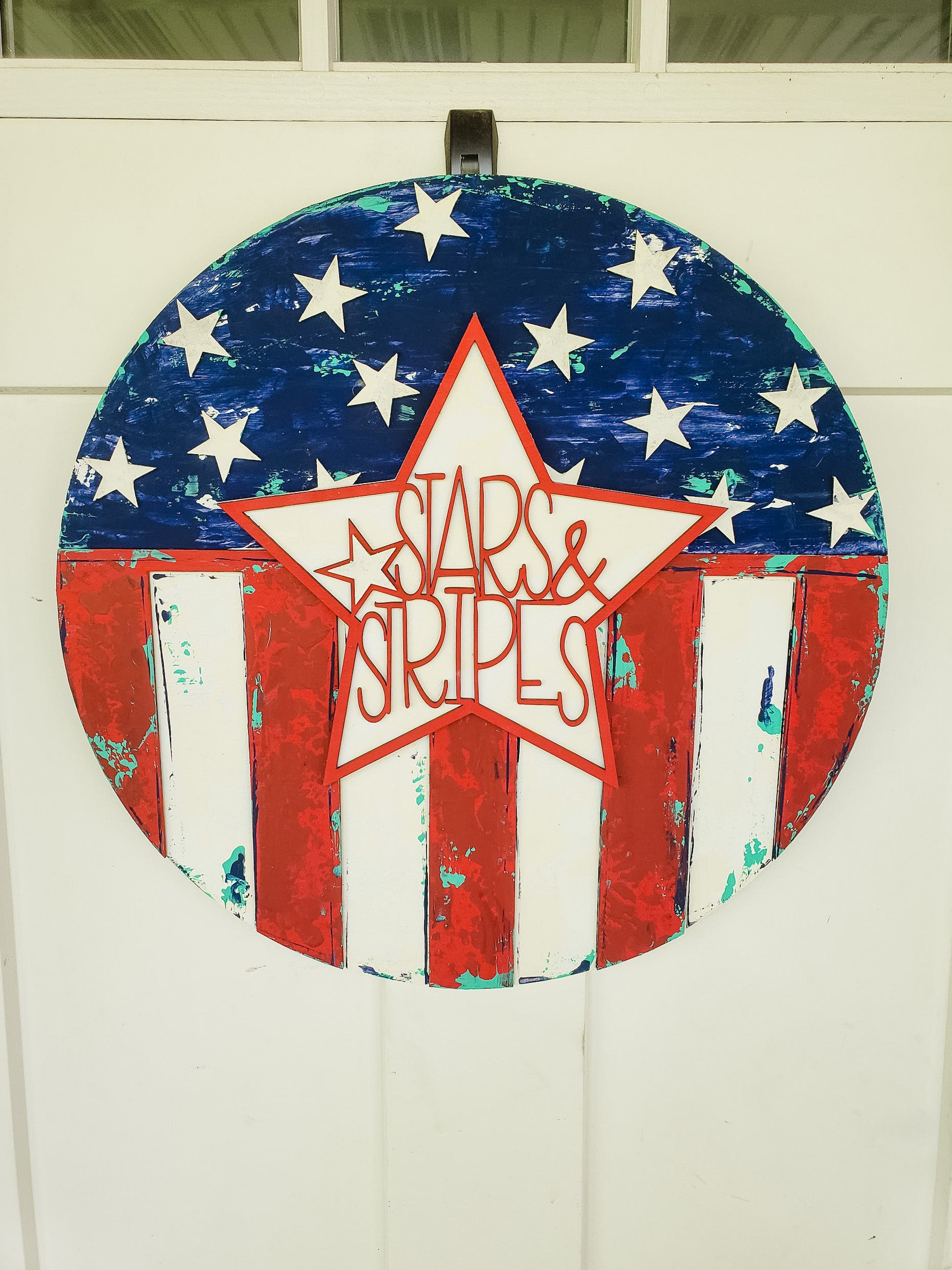 4th of July Project: Patriotic Carpenter Star Wall Hanging